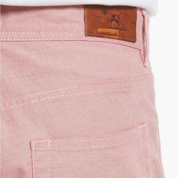 New Rodd & Gunn Straight Fit Jean Pants Coral Red Lived In Washed Sz 38 - Picture 3 of 15